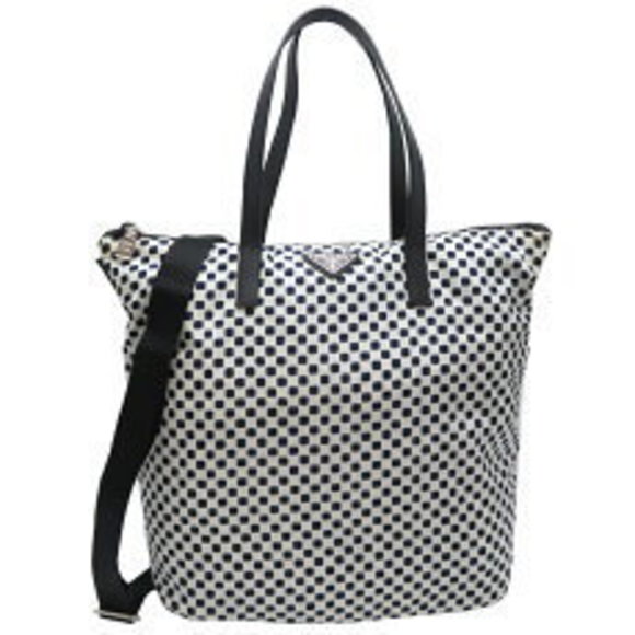 Prada Bag Nylon White Tote - Picture 1 of 9